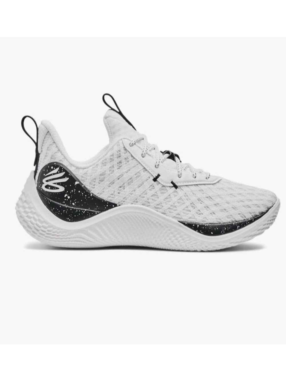 Under Armor Men’s Curry Flow 10 Cloth White Black Size 15